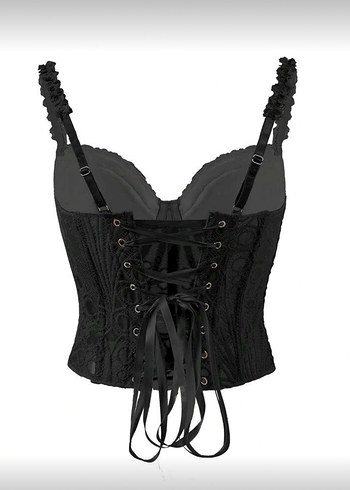 Siyah Dantel Büstiyer - Görsel 2