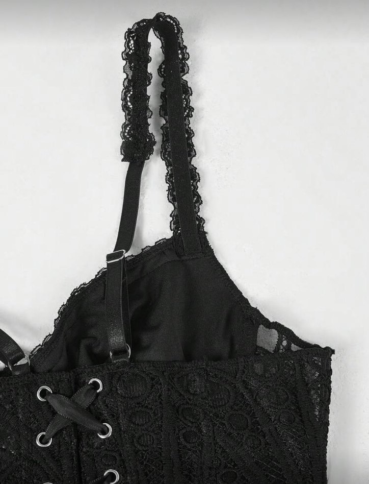 Siyah Dantel Büstiyer - Görsel 4