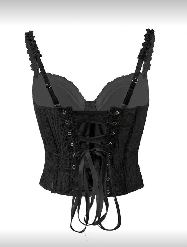 Siyah Dantel Büstiyer - Görsel 2