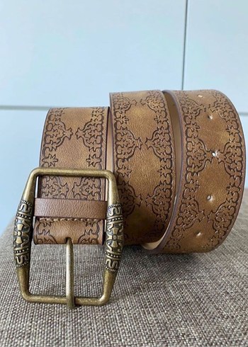 Kahverengi vintage kemer - Görsel 2