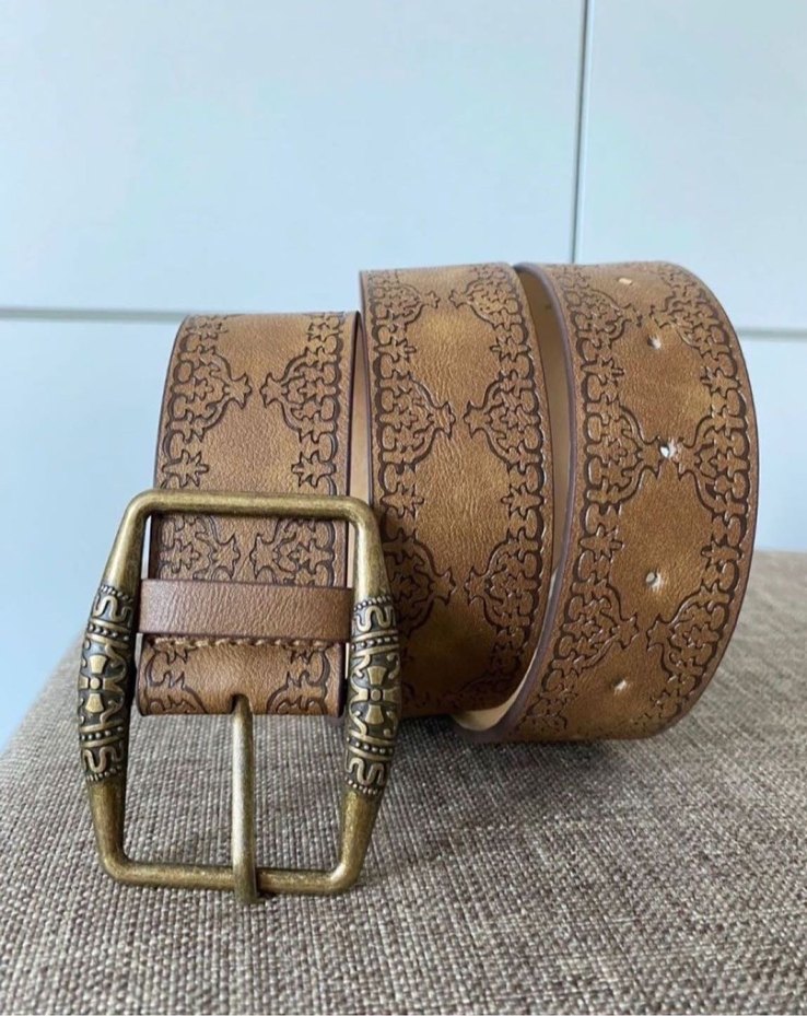 Kahverengi vintage kemer - Görsel 2