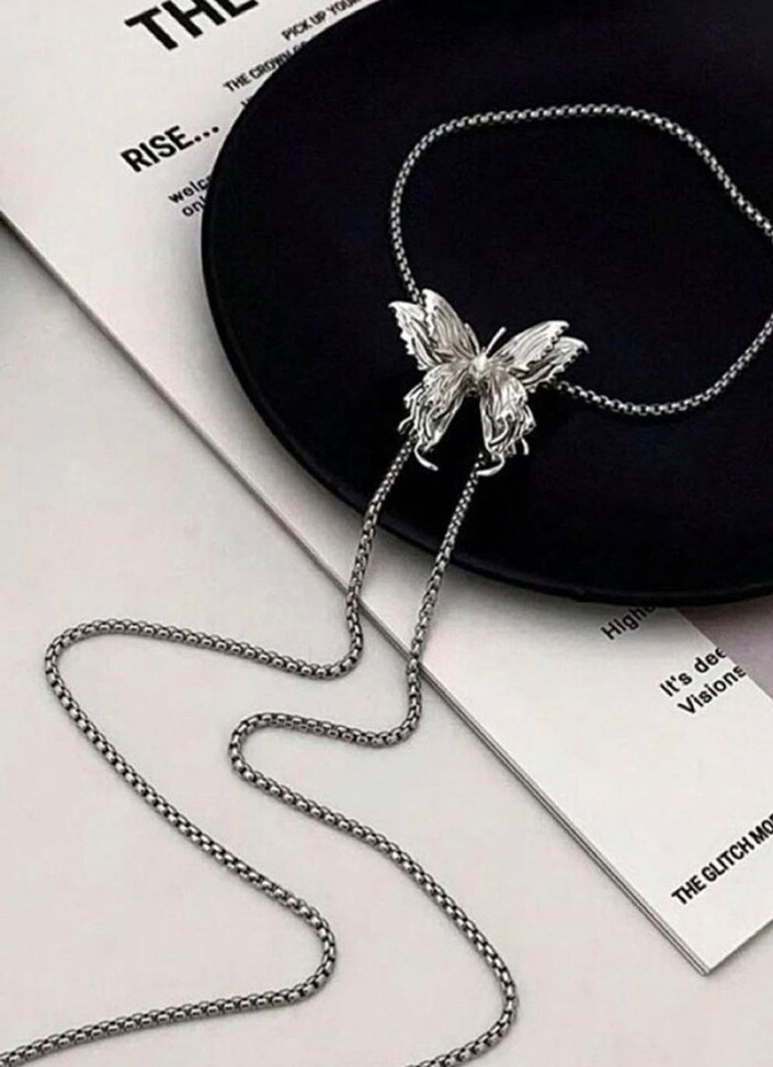 Uzun Zincirli Gri Kelebek Zincir - Görsel 4