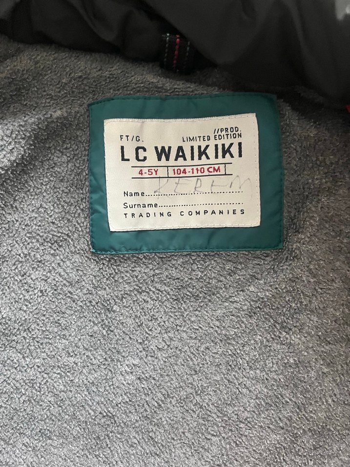 Erkek Çocuk Yeşil fermuarlı -Düğmeli Mont - Görsel 2