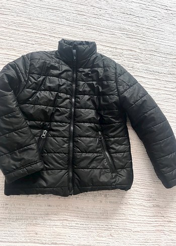 Erkek Çocuk Siyah Fermuarlı Mont - Görsel 6