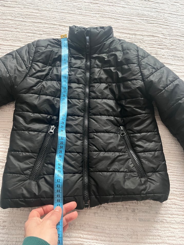 Erkek Çocuk Siyah Fermuarlı Mont - Görsel 3