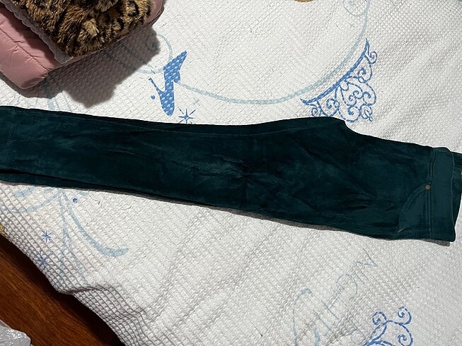 Kadife Tayt zümrüt - Görsel 6