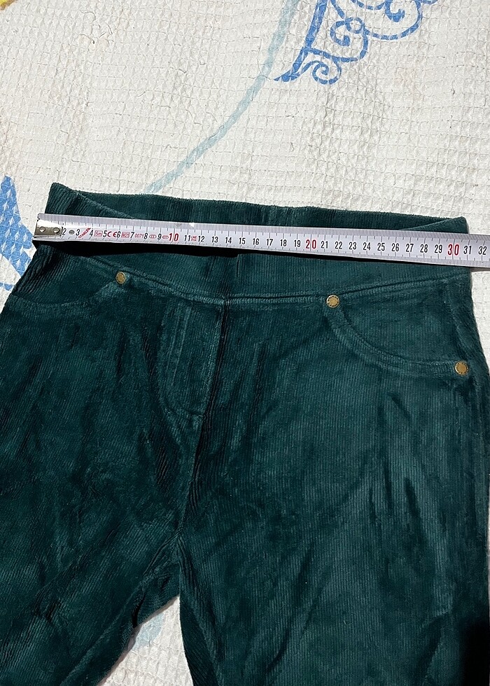 Kadife Tayt zümrüt - Görsel 5