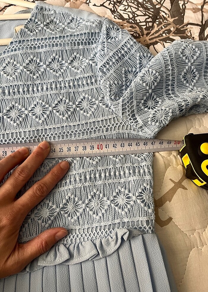 Bebe mavisi elbise - Görsel 4