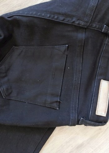 l Beden Kadın Siyah Normal Kesim Denim Pantolon
