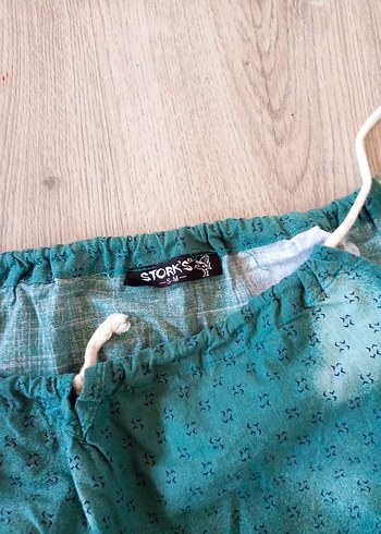 Kadın Turkuaz Askılı Mini Tulum - Görsel 4