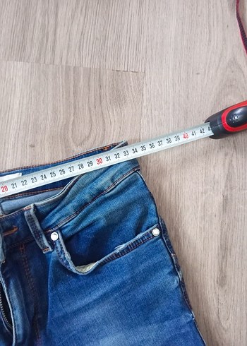 Mango Mavi Kadın Regular Fit Denim Pantolon - Görsel 2