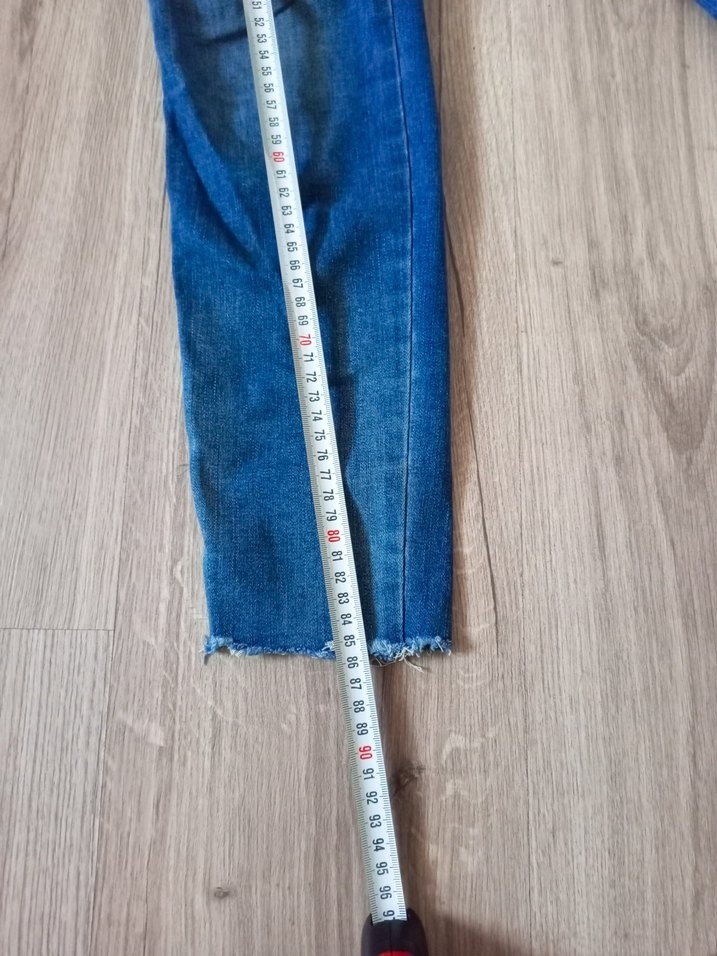 Mango Mavi Kadın Regular Fit Denim Pantolon - Görsel 4