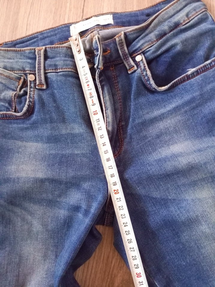 Mango Mavi Kadın Regular Fit Denim Pantolon - Görsel 3
