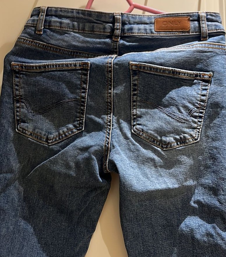 Kadın Mavi Bel Detaylı Normal Paça Jean - Görsel 3