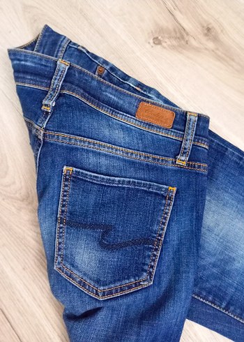 Kadın Mavi Bol Kesim Denim Jean - Görsel 3