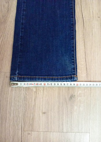 Kadın Mavi Bol Kesim Denim Jean - Görsel 4