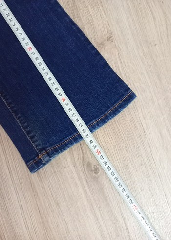 Kadın Mavi Bol Kesim Denim Jean - Görsel 5