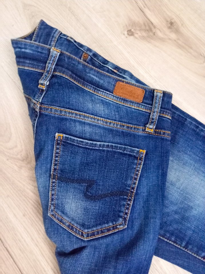 Kadın Mavi Bol Kesim Denim Jean - Görsel 3