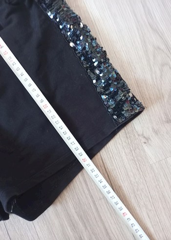 Gevşek Kesim Koyu Mavi Mini Şort - Görsel 3