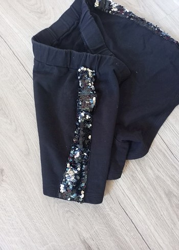 Gevşek Kesim Koyu Mavi Mini Şort - Görsel 2