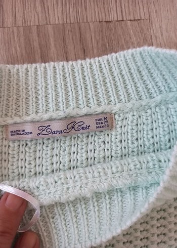 Bej Renkli Kadın Örgü Kazak - Görsel 2