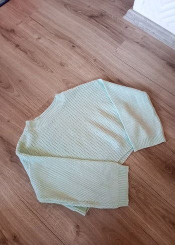 Bej Renkli Kadın Örgü Kazak - Görsel 3