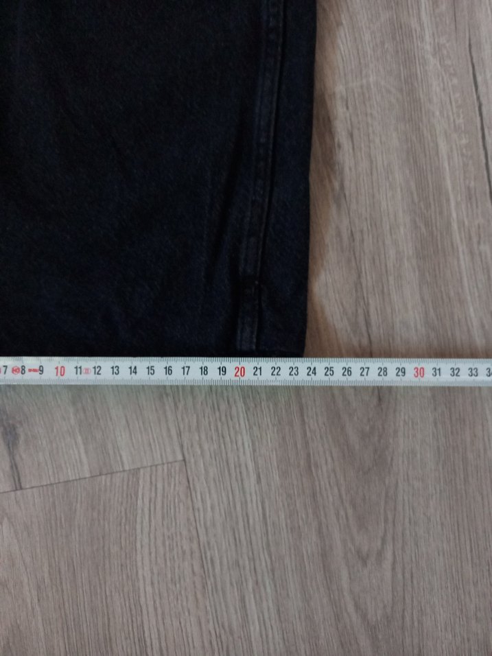 Gri Düğmeli Bol Kesim Kadın Jean - Görsel 4