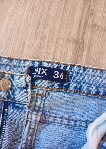 Mavi Gevşek Kesim Midi Kot Pantolon - Görsel 3