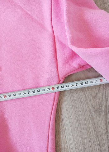 Pembe Kapüşonlu Kadın Sweatshirt - Görsel 2