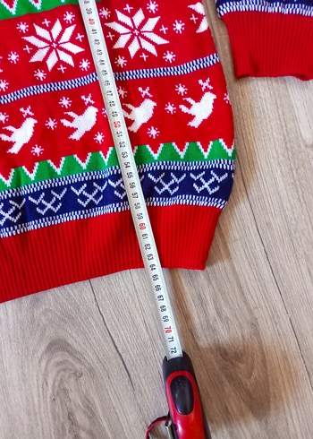 Renkli Bohem Kadın Triko Kazak - Görsel 4