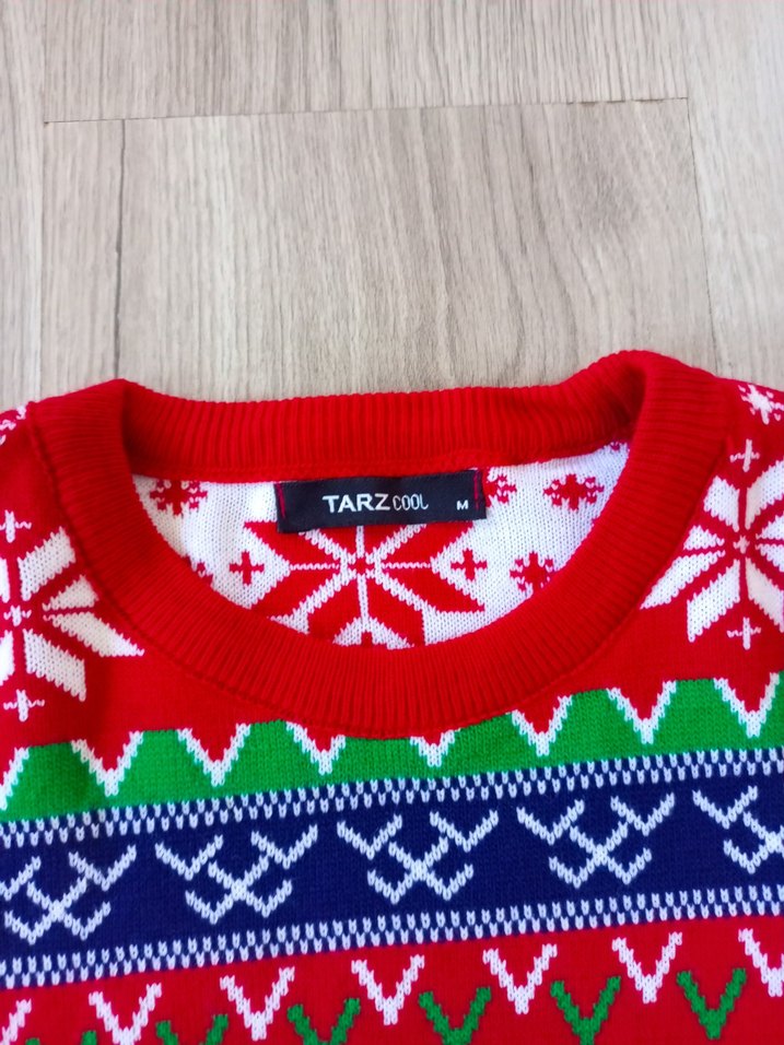 Renkli Bohem Kadın Triko Kazak - Görsel 2