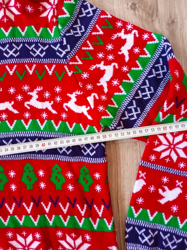 Renkli Bohem Kadın Triko Kazak - Görsel 3