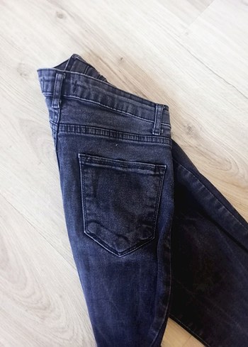 ZARA Gri Kadın Denim Bol Kesim Jean - Görsel 2