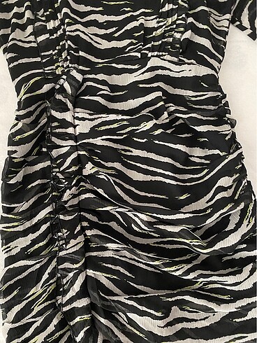 m Beden Zebra desen elbise