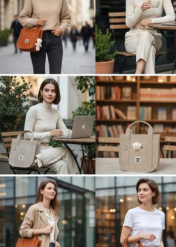 ayıcıklı çanta - Görsel 4