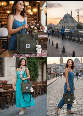 ayıcıklı çanta - Görsel 3