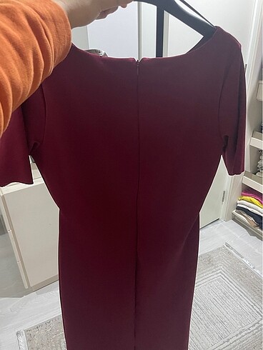 40 Beden bordo Renk H&M Elbise