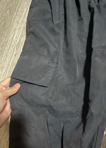 s Beden Siyah Rahat Kesim Kadın Kumaş Pantolon