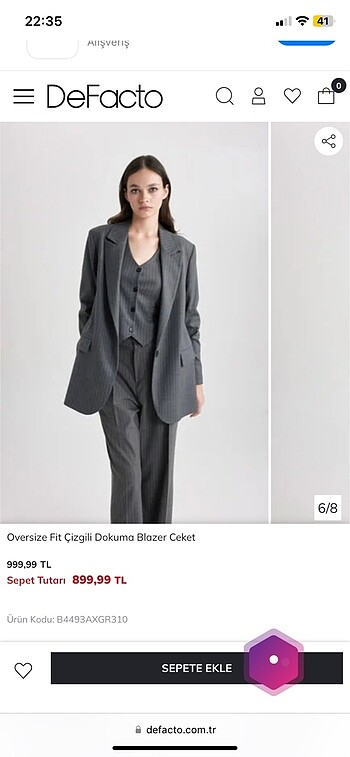 Defacto Blazer çeker