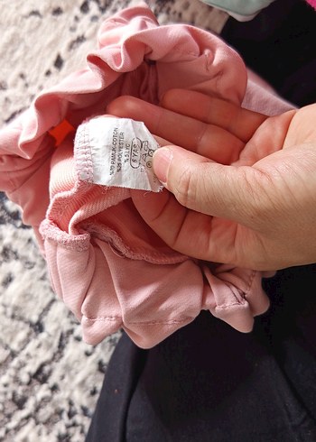 Diğer Pamuklu Pembe Baskılı Kız Eşofman Altı ve tişört