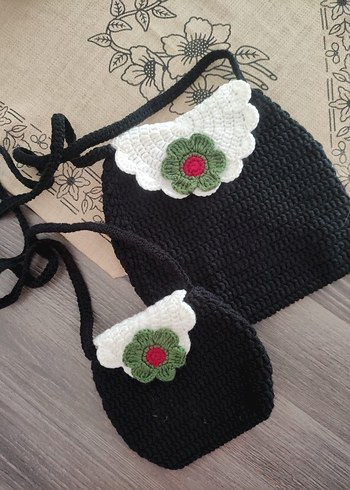 Filistin bayrağı renklerinde anne kız cantasi - Görsel 5