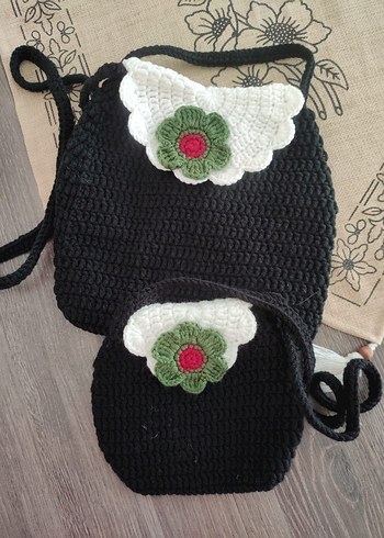 Filistin bayrağı renklerinde anne kız cantasi - Görsel 2