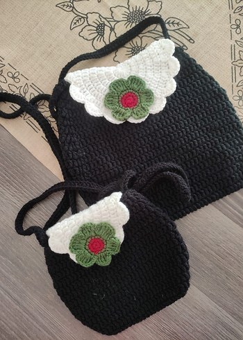 Filistin bayrağı renklerinde anne kız cantasi - Görsel 4