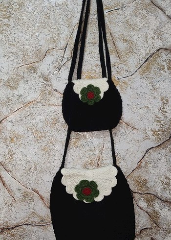 Filistin bayrağı renklerinde anne kız cantasi - Görsel 6