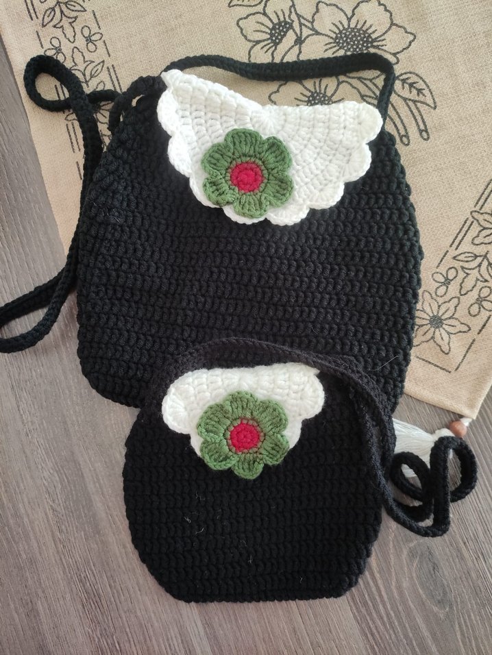 Filistin bayrağı renklerinde anne kız cantasi - Görsel 2