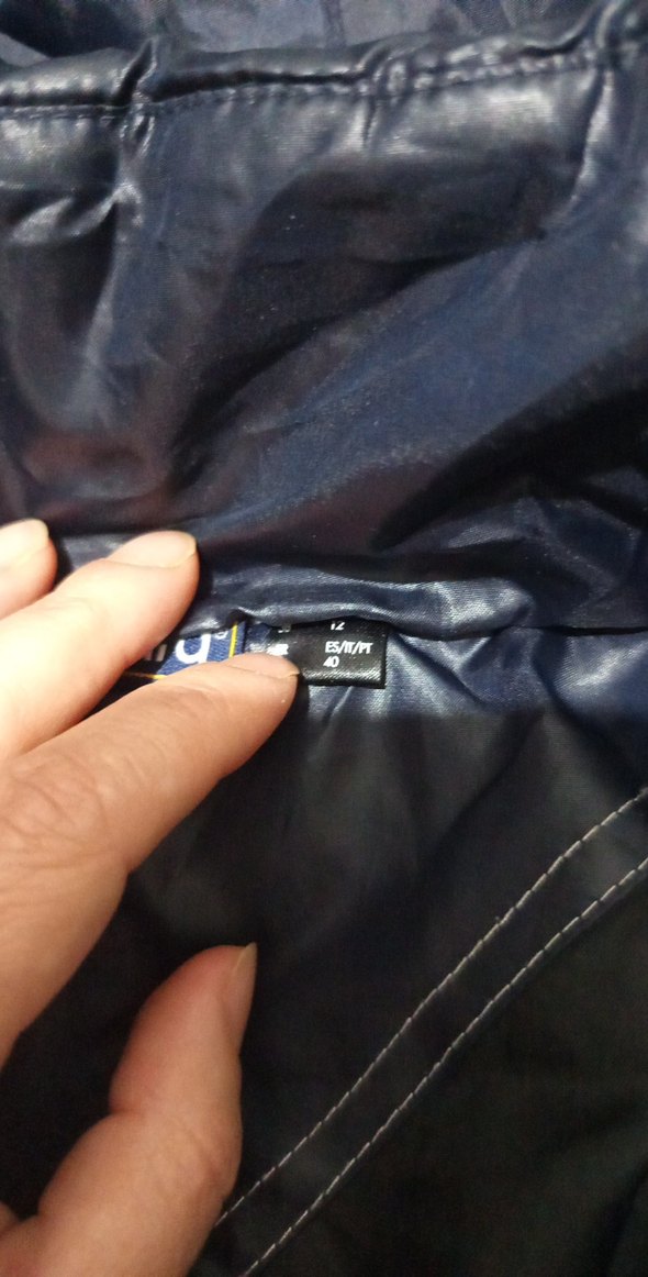 Kadın Mavi Kapitone uzun Kışlık Mont - Görsel 3