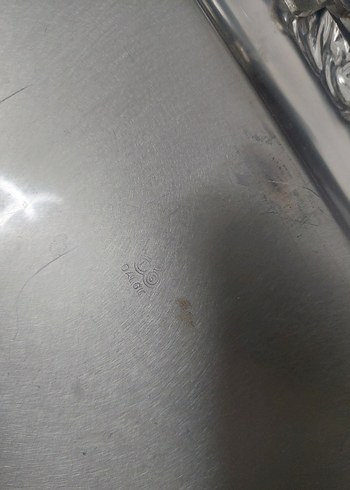 çelik tepsi dalgıç marka antika - Görsel 4