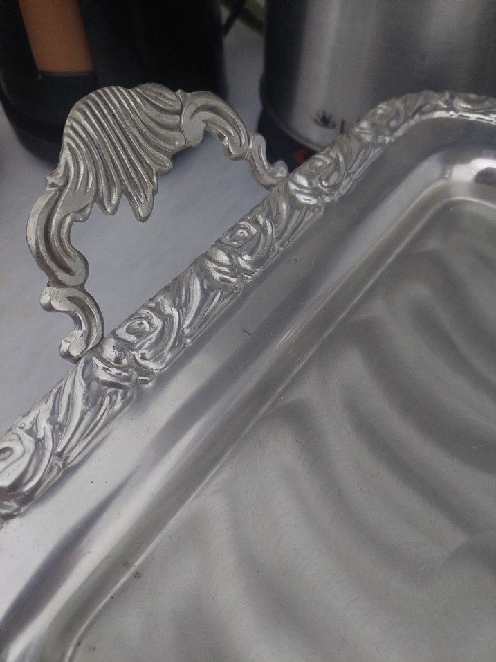 çelik tepsi dalgıç marka antika - Görsel 3