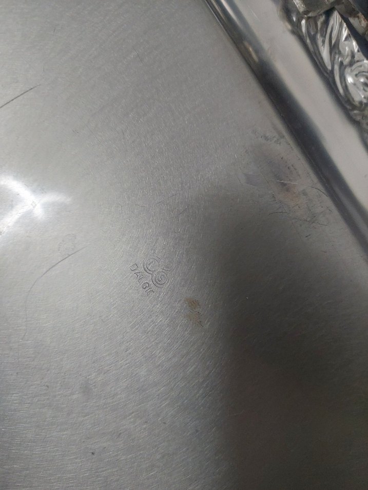 çelik tepsi dalgıç marka antika - Görsel 4