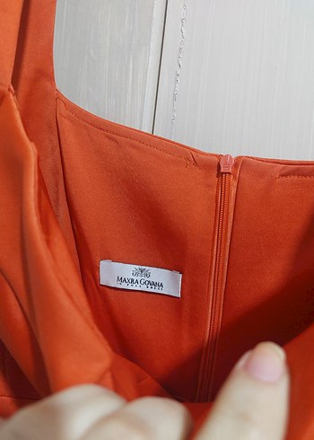 saten nar çiçeği abiye - Görsel 3